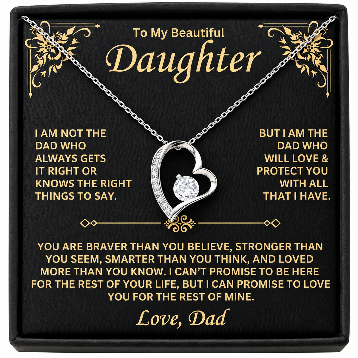 Test Product Dad to Daughter Pearl Necklace